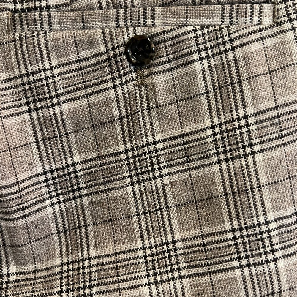 NWT Topman Double Breasted Taupe Plaid Suit, Men's 40R - Picture 12 of 16
